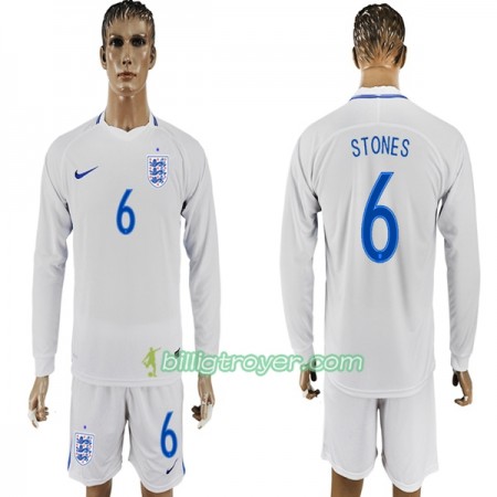 Billige Fotballdrakter England Stone 6 VM 2018 Hjemmedraktsett Langermet